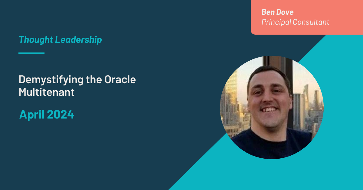 Demystifying the Oracle Multitenant blog by Ben Dove