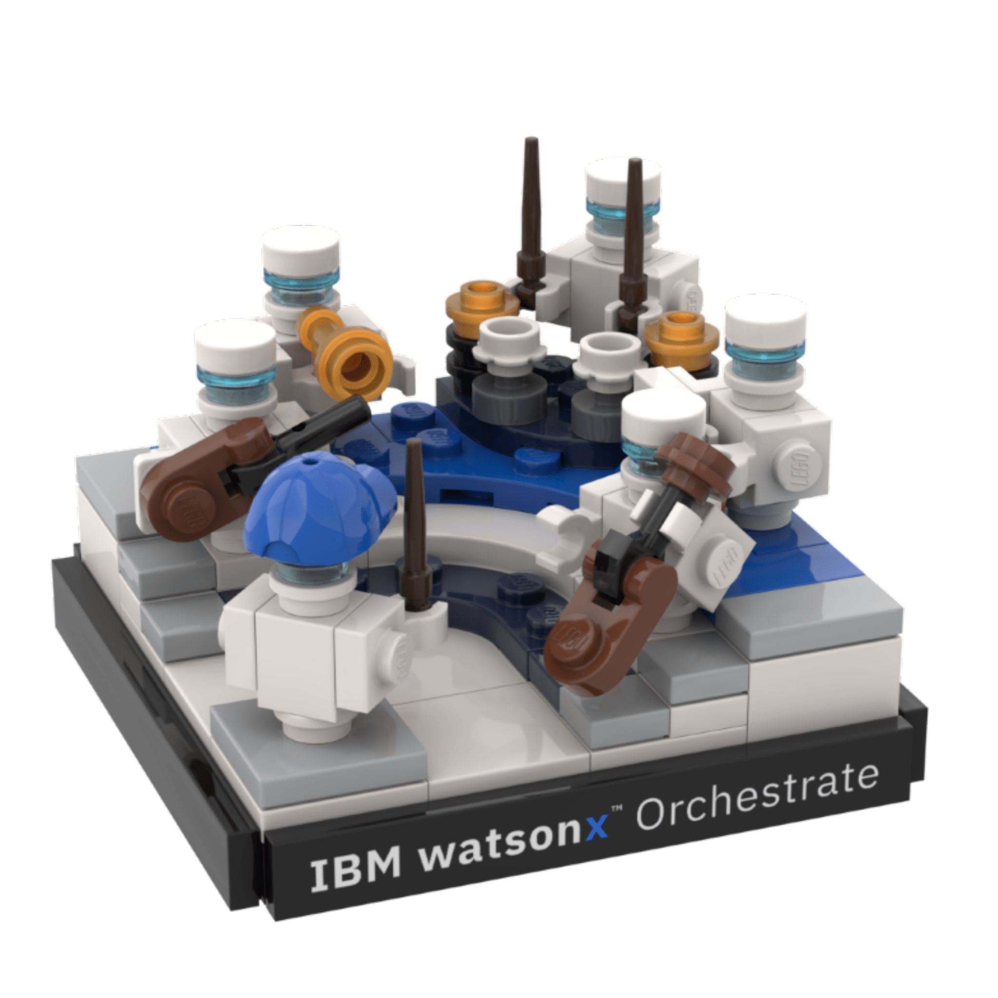The finished model — 116 pieces, built with AI guidance