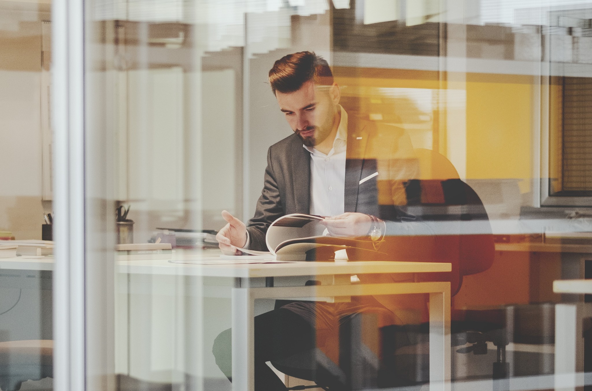 businessman working in office