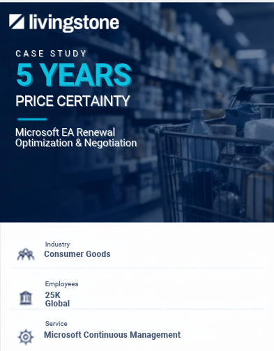 Case Study Long-term Certainty for a Global Consumer Goods Group